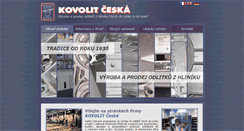 Desktop Screenshot of kovolitceska.cz