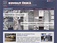 Tablet Screenshot of kovolitceska.cz